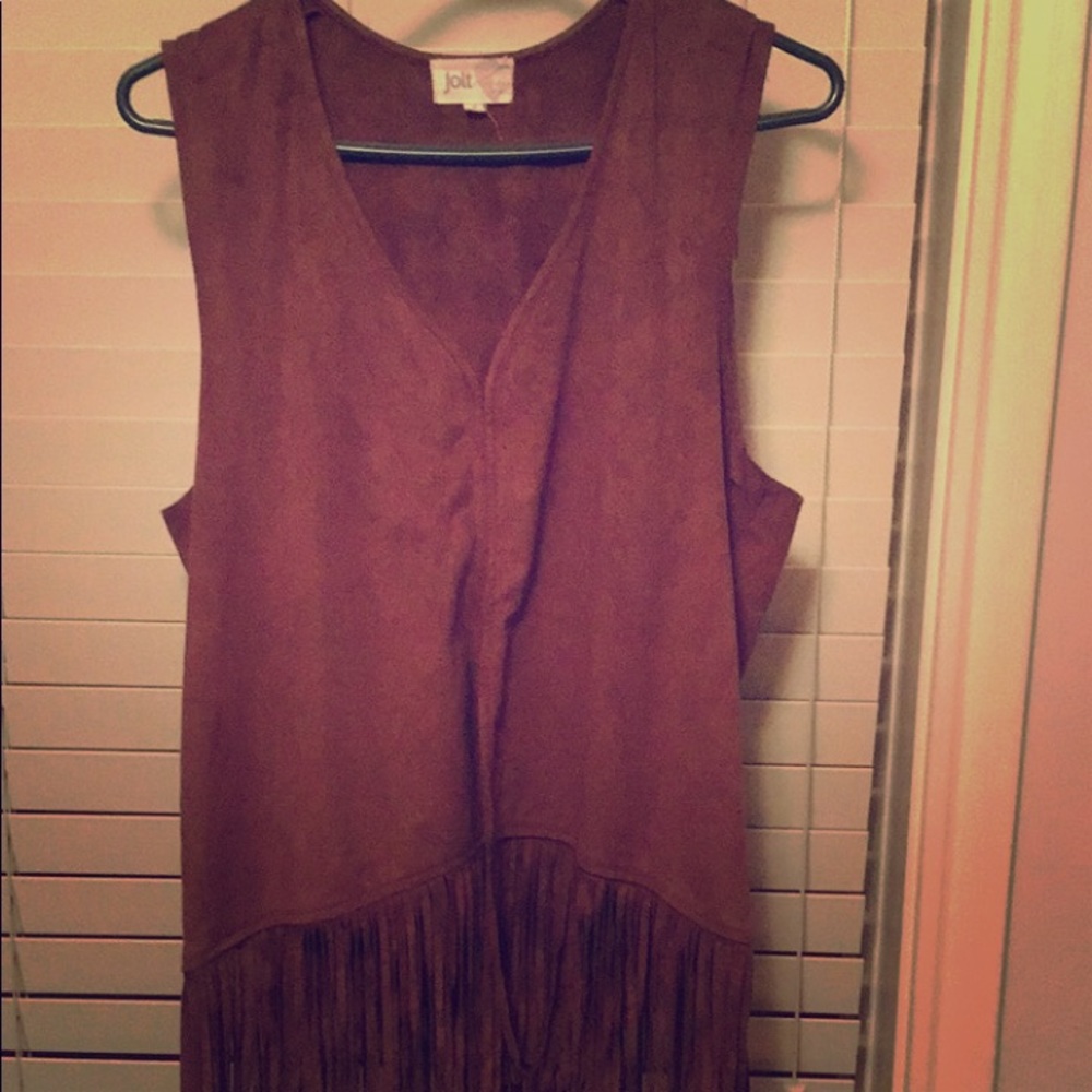 Suede vest